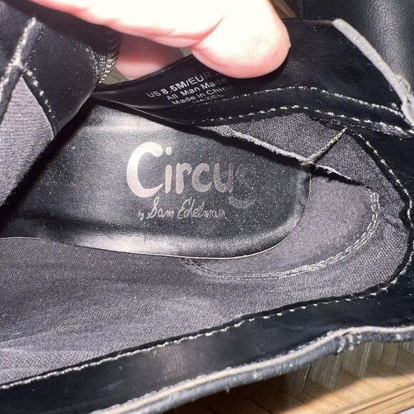 Sam Edelman Circus women’s Hazel Black Booties Size 8.5 Preowned - Picture 7 of 10